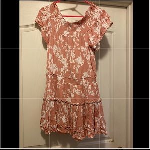 Medium, off shoulder mauve dress